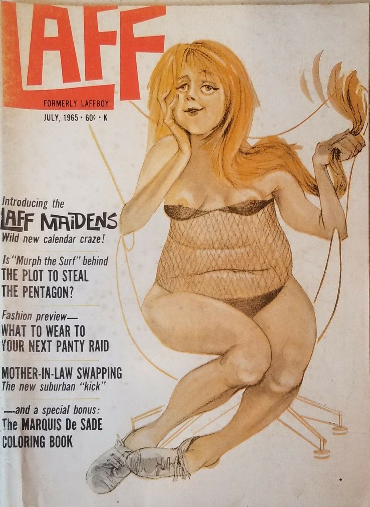 Laff July 1965 magazine back issue Laff magizine back copy 