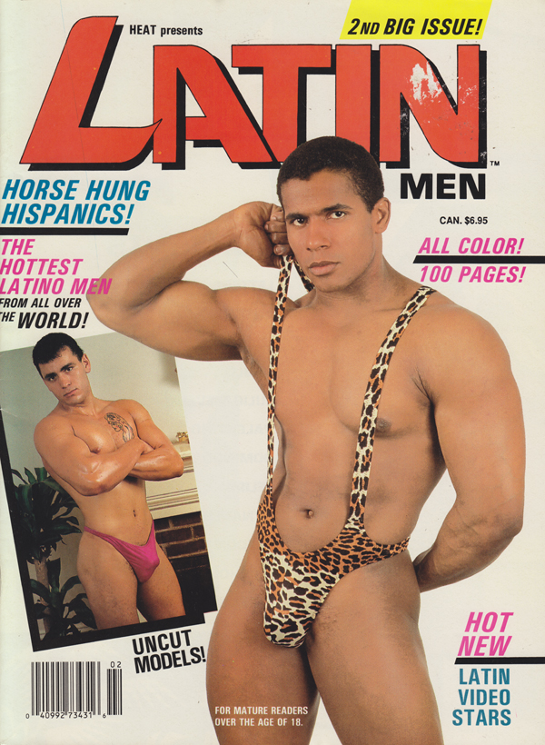 Latin Men Vol. 1 # 2 magazine back issue Latin Men magizine back copy 