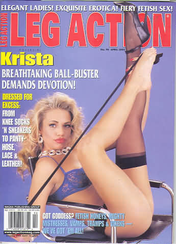 Leg Action April 2005 magazine back issue Leg Action magizine back copy 