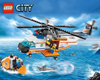 lego city police coast guard helicopter and raft 445 pieces of lego blocks Puzzle