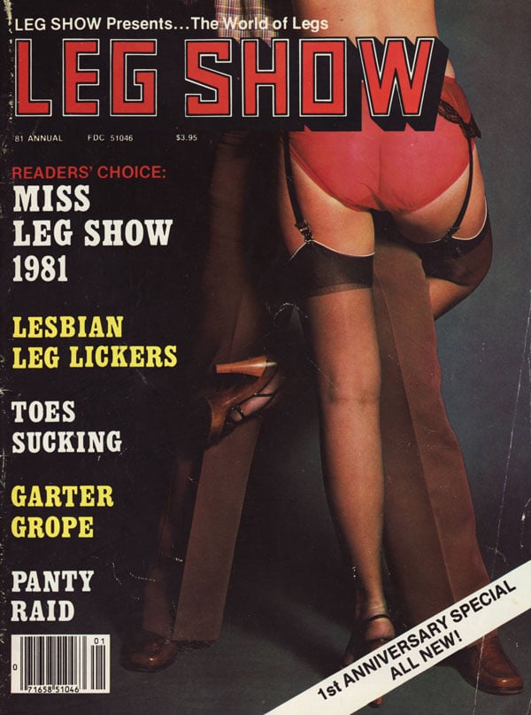 Leg Show Annual 1981 magazine back issue Leg Show magizine back copy leg show magazine 1981 annual special lesbians girl on girl fetish kinky pics legs toes feet stockin