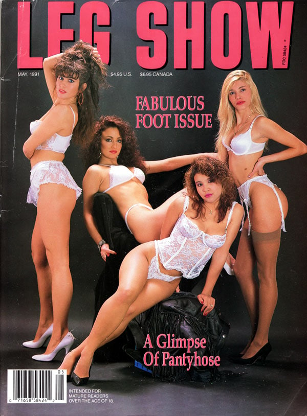 Leg Show May 1991 magazine back issue Leg Show magizine back copy leg show magazine back issues, the best in leg fetish magazines, stockings and feet fetish, xxx 1990