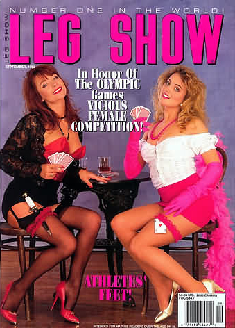 Leg Show September 1992 magazine back issue Leg Show magizine back copy Leg Show September 1992 Adult Magazine Back Issue Published by Leg Show Publishing Group. In Honor Of The Olympic Games Vicious Female Competition!.