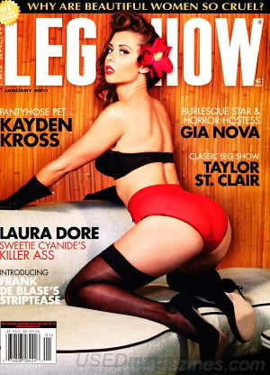 Leg Show January 2011 magazine back issue Leg Show magizine back copy Leg Show January 2011 Adult Magazine Back Issue Published by Leg Show Publishing Group. Pantyhose Pet Kayden Kross.