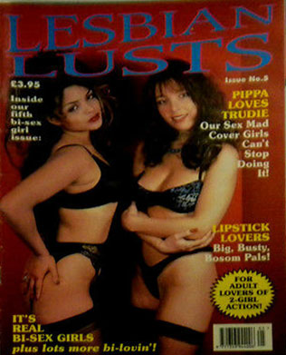 Lesbian Lusts # 5 magazine back issue Lesbian Lusts magizine back copy 