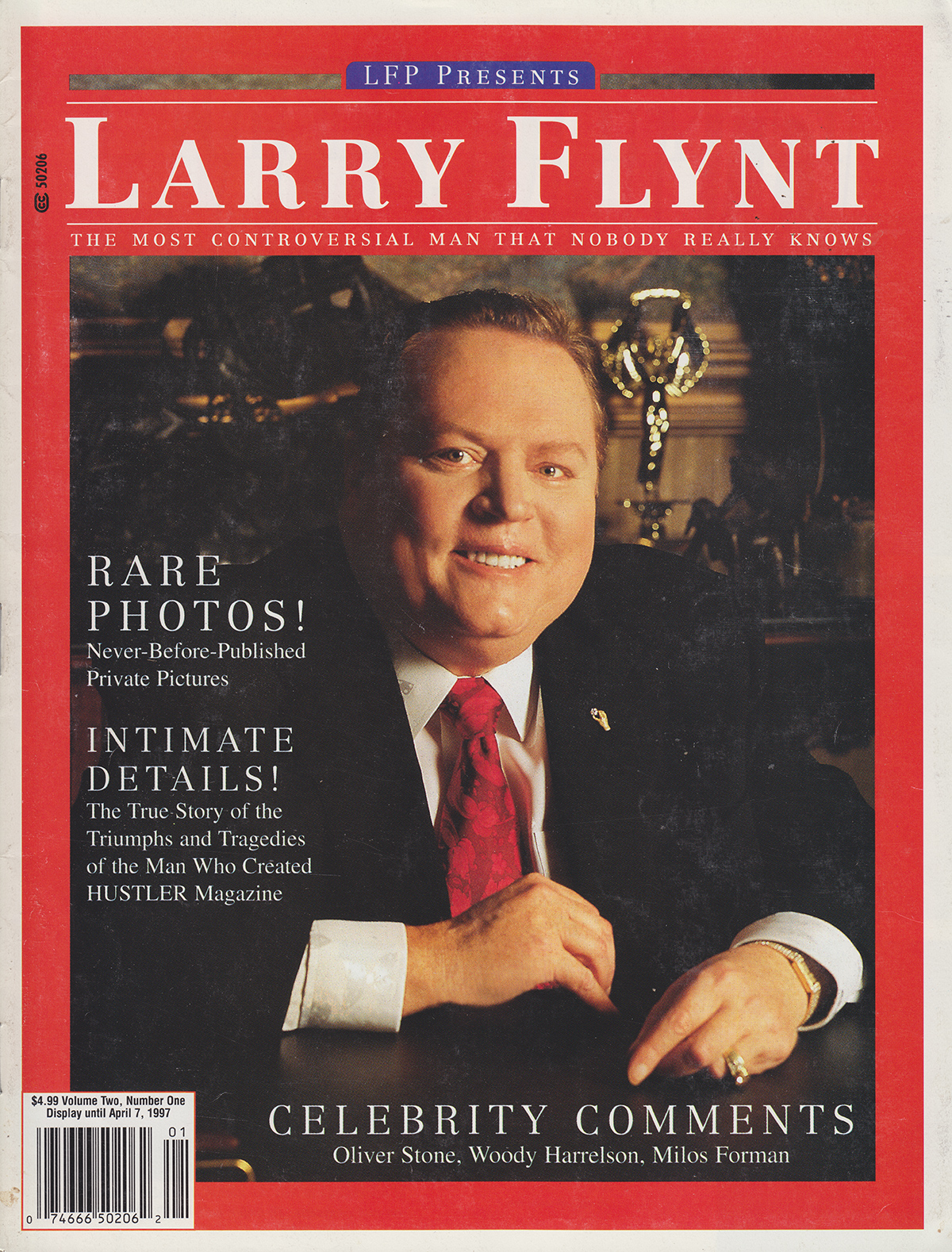 LFP Presents Larry Flynt magazine back issue LFP Presents magizine back copy LFP Presents Larry Flynt Adult Pornographic Magazine Back Issue Published by LFP, Larry Flynt Publications. Covergirl & Centerfold Larry Flynt Photographed by Clive McLean (Not Nude) .