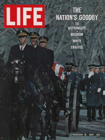 Life February 10, 1967, , Gus Grissom's Caisson At Arlington Maga