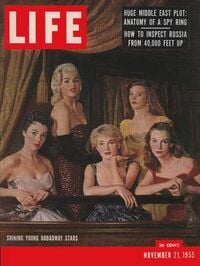 Jayne Mansfield magazine cover appearance Life November 21, 1955