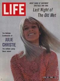Julie Christie magazine cover appearance Life April 29, 1966