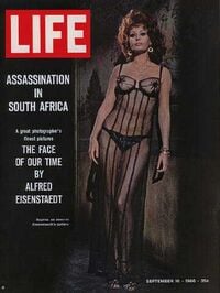Sophia Loren magazine cover appearance Life September 16, 1966