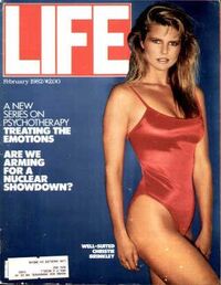 Christie Brinkley magazine cover appearance Life February 1, 1982