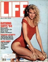 Darryl Hannah magazine cover appearance Life March 1, 1984