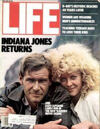 Kate Capshaw magazine cover appearance Life June 1, 1984