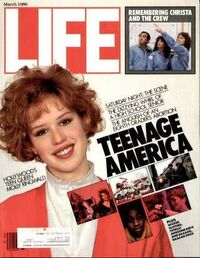 Molly Ringwald magazine cover appearance Life March 1, 1986