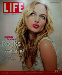 Heather Graham magazine cover appearance Life January 27, 2006