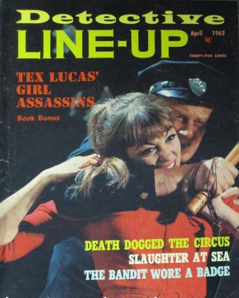 Line-Up Detective April 1962 magazine back issue Line-Up Detective magizine back copy 