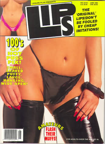 Lips June 1992 magazine back issue Lips magizine back copy 