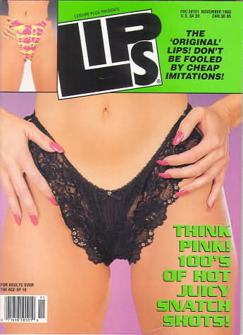 Lips November 1993 magazine back issue Lips magizine back copy 