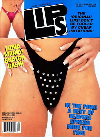 Lips February 1994 magazine back issue Lips magizine back copy 