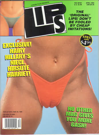 Lips April 1994 magazine back issue Lips magizine back copy 