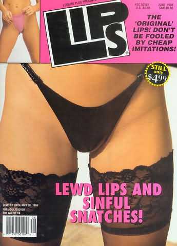 Lips June 1994 magazine back issue Lips magizine back copy 