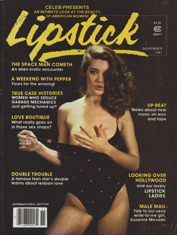 Lipstick November 1981 magazine back issue Lipstick magizine back copy 
