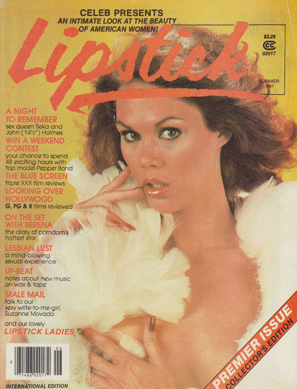 Lipstick Summer 1981 magazine back issue Lipstick magizine back copy 