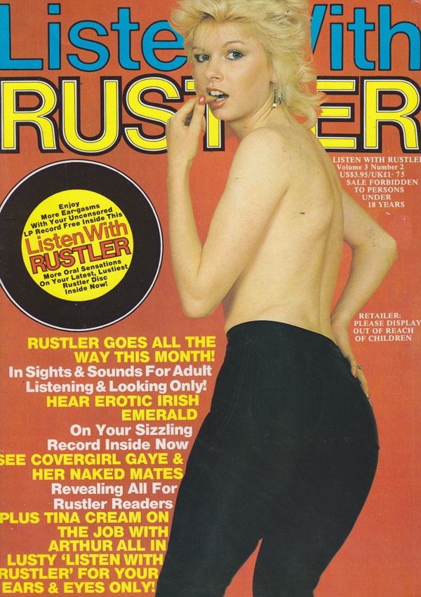 Listen With Rustler Vol. 3 # 2 magazine back issue Listen With Rustler magizine back copy listen with rustler magazine 1981 back issues hot sights and sounds erotic speech sexxxy pictorials 