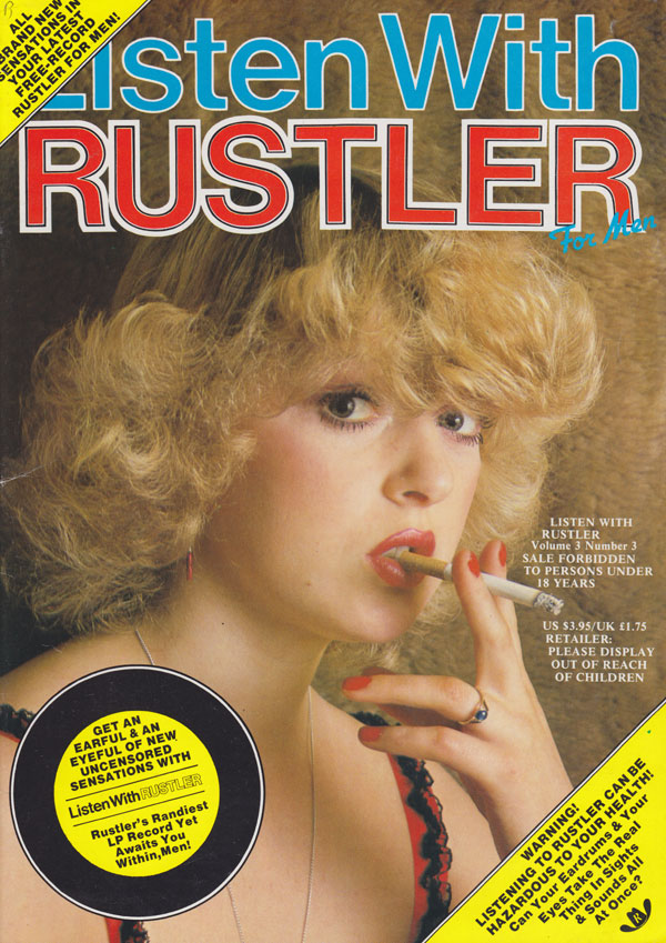 Listen With Rustler Vol. 3 # 3 magazine back issue Listen With Rustler magizine back copy listen with rustler xxx magazine hot recordings of sexy women erotic sex acts upclose uncensored sho