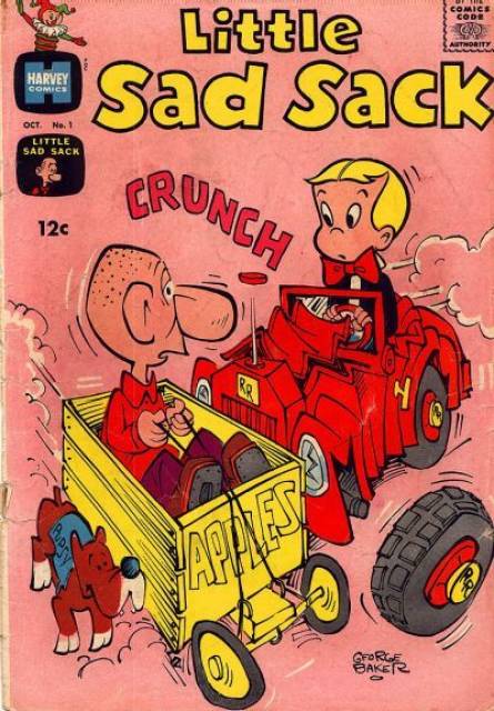 Little Sad Sack Comic Book Back Issues of Superheroes by A1Comix
