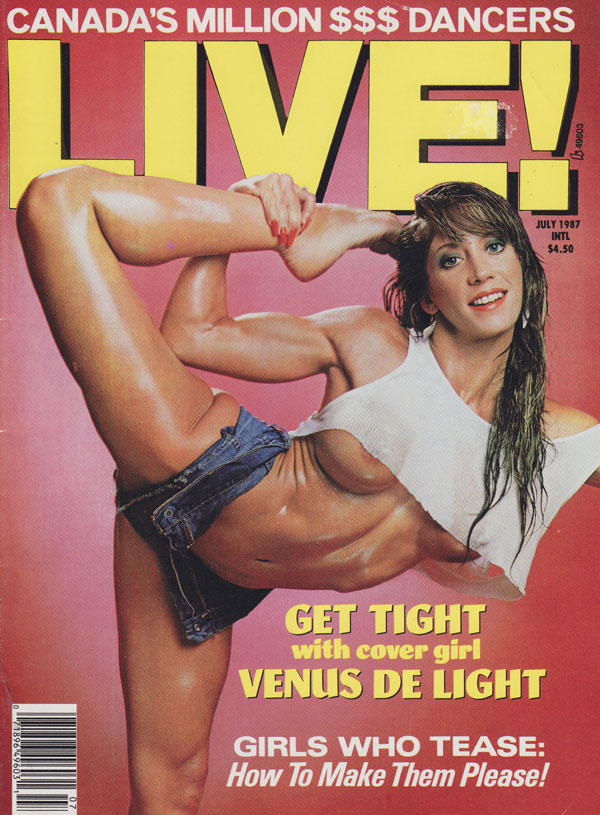 Live July 1987 magazine back issue Live magizine back copy live xxx magazine 1987 back issues hot canadian babes naked venus delight covergirl explicit sexual 