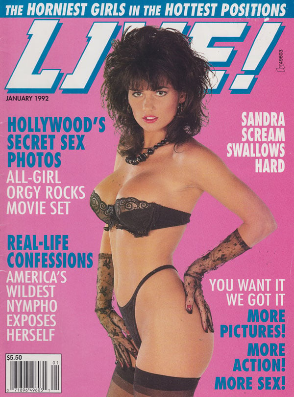 Live January 1992 magazine back issue Live magizine back copy live! magazine 1992back issues horniest girls hottest positions dirty erotic hardcore kinky pixxx or