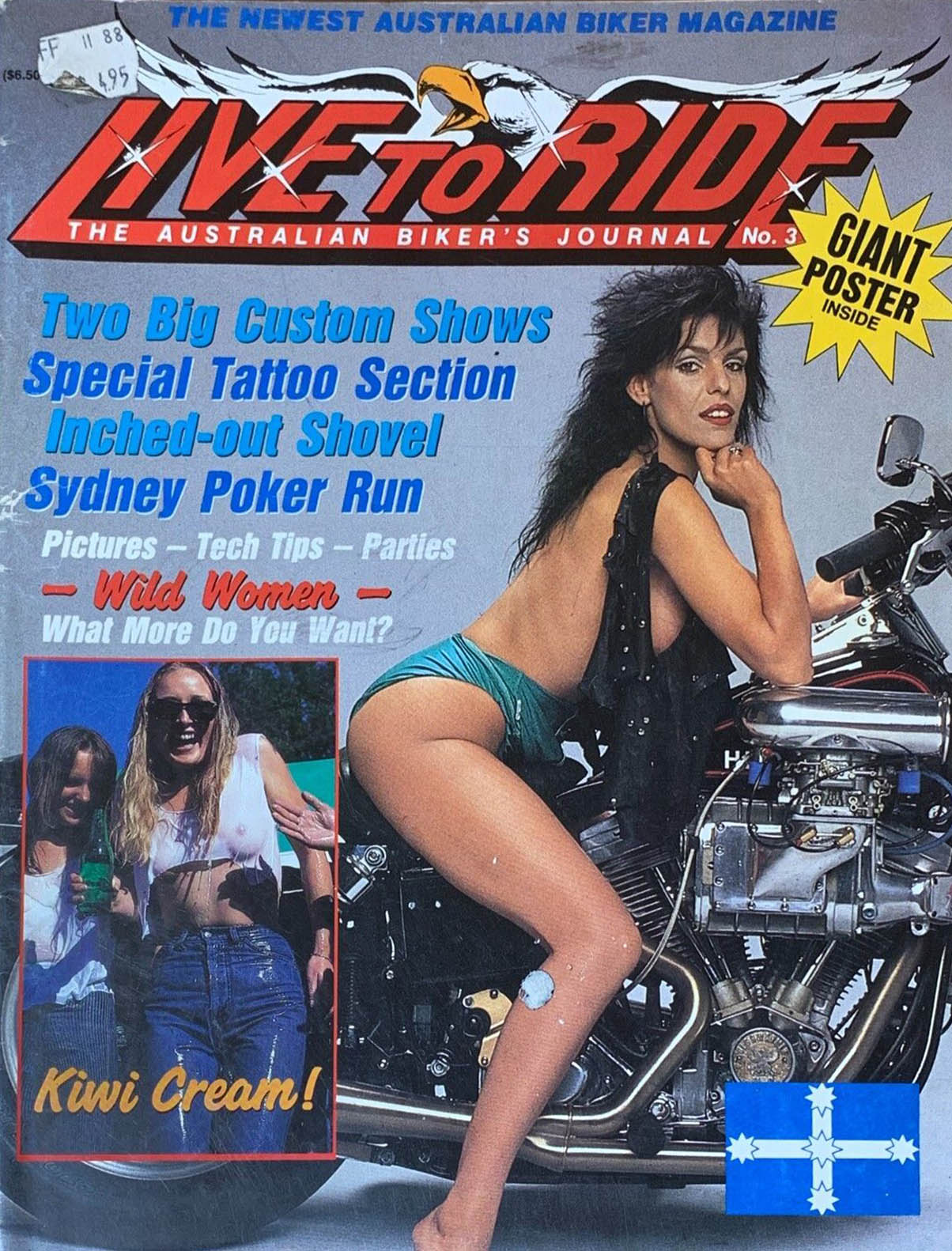 Live to Ride # 3 magazine back issue Live to Ride magizine back copy 
