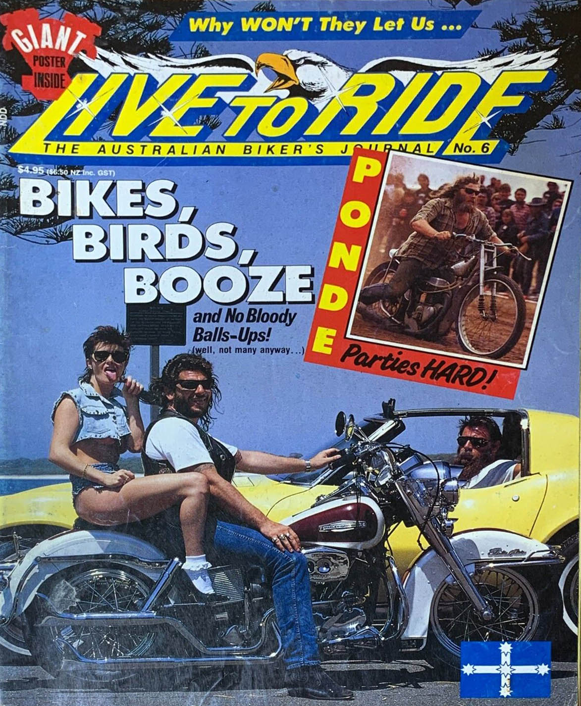 Live to Ride # 6 magazine back issue Live to Ride magizine back copy 