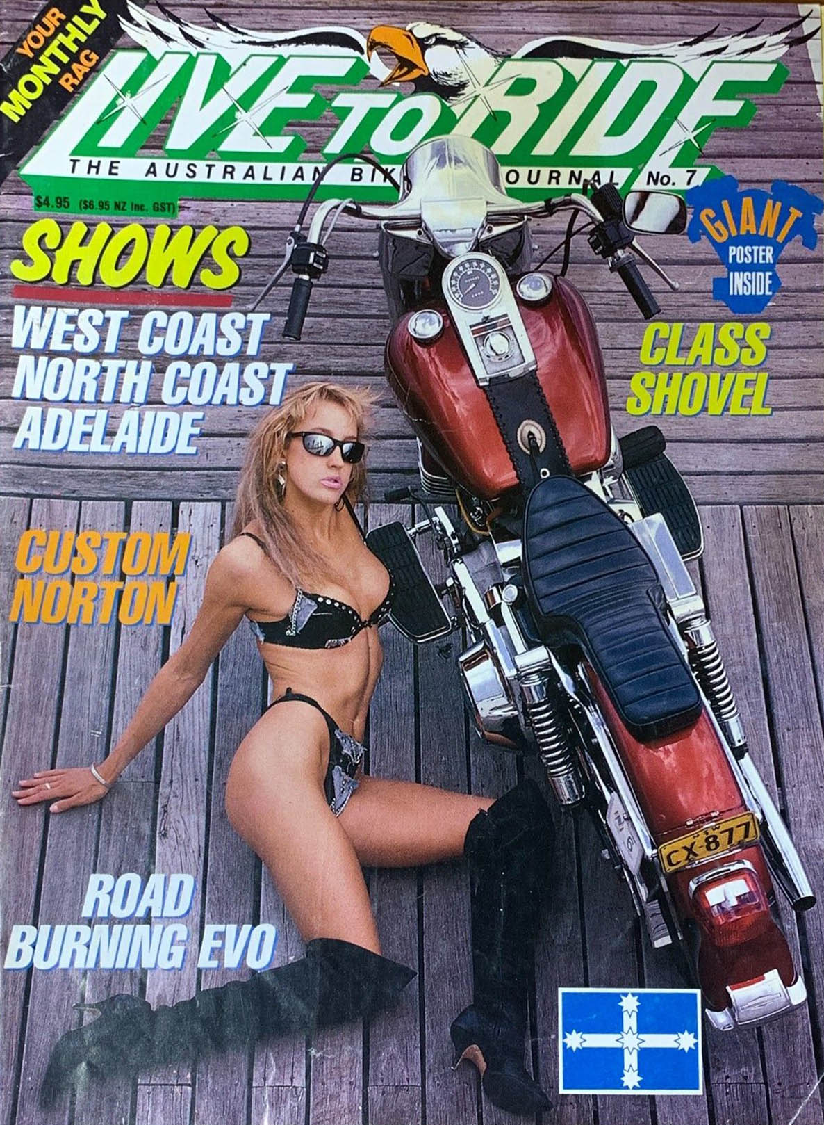 Live to Ride # 7 magazine back issue Live to Ride magizine back copy 