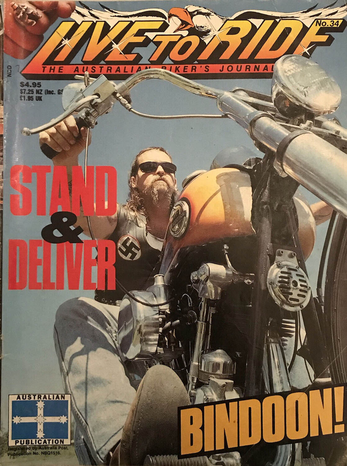 Live to Ride # 34 magazine back issue Live to Ride magizine back copy 