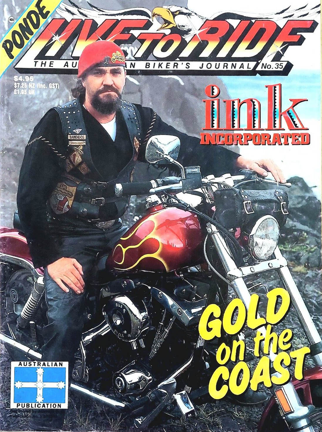 Live to Ride # 35 magazine back issue Live to Ride magizine back copy 
