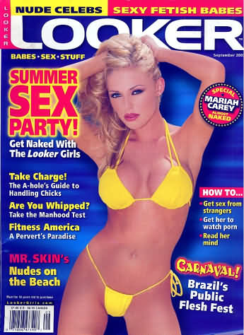 Looker September 2003 magazine back issue Looker magizine back copy 