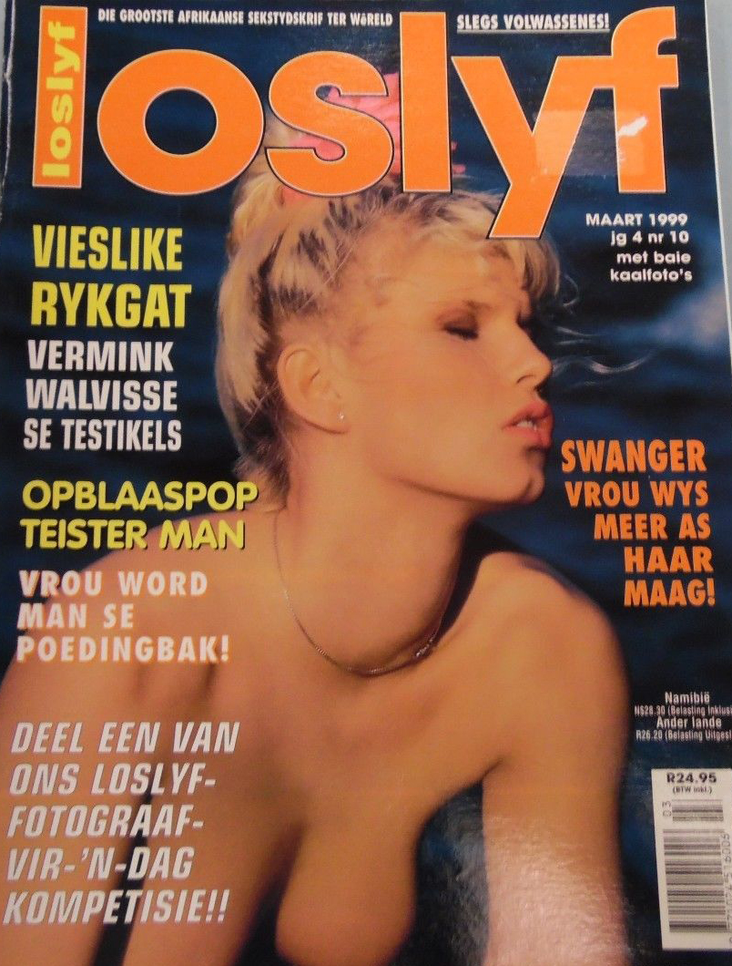 Loslyf March 1999 magazine back issue Loslyf magizine back copy Loslyf March 1999 South African Pornographic Magazine Back Issue in Afrikaans language founded in 1995 by J.T. Publishing, a subsidiary of Hustler. Vieslike Rykgat Vermink Walvisse Se Testikels.