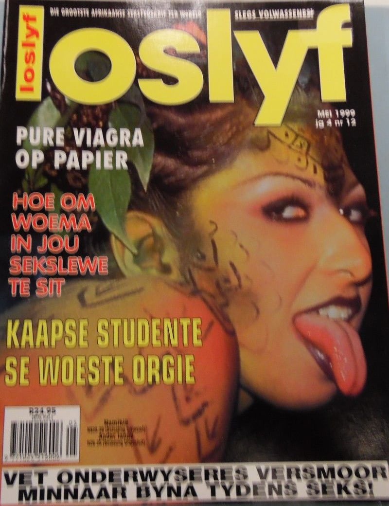 Loslyf May 1999 magazine back issue Loslyf magizine back copy Loslyf May 1999 South African Pornographic Magazine Back Issue in Afrikaans language founded in 1995 by J.T. Publishing, a subsidiary of Hustler. Pure Viagra Op Papier.