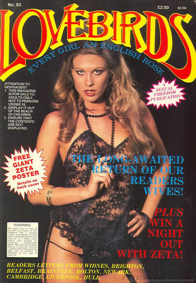 Lovebirds # 83 magazine back issue Lovebirds magizine back copy 