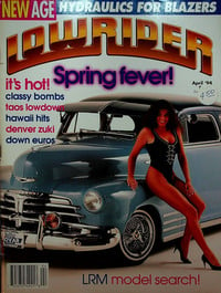 Lowrider April 1994 magazine back issue cover image