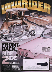Lowrider July 2016 Magazine Back Copies Magizines Mags