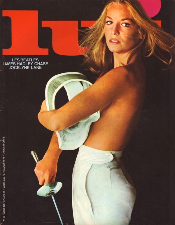 Lui # 38, Février 1967 magazine back issue Lui magizine back copy lui revue francaise 1967 back issues femmes nues hot 60s french porn mag girls jolies filles nues se