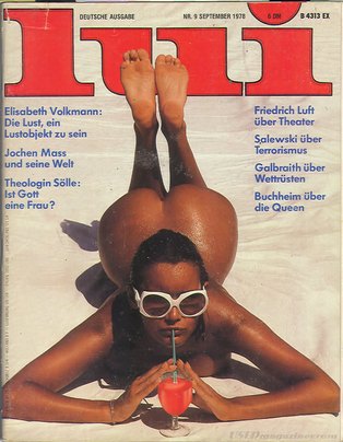 Lui (German) September 1978 magazine back issue Lui (German) magizine back copy 