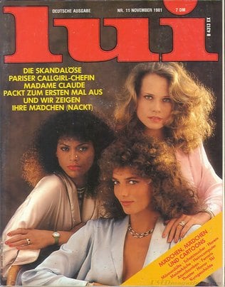 Lui (German) November 1981 magazine back issue Lui (German) magizine back copy 