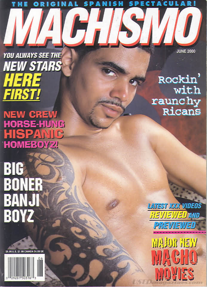 Machismo June 2000 magazine back issue Machismo magizine back copy 