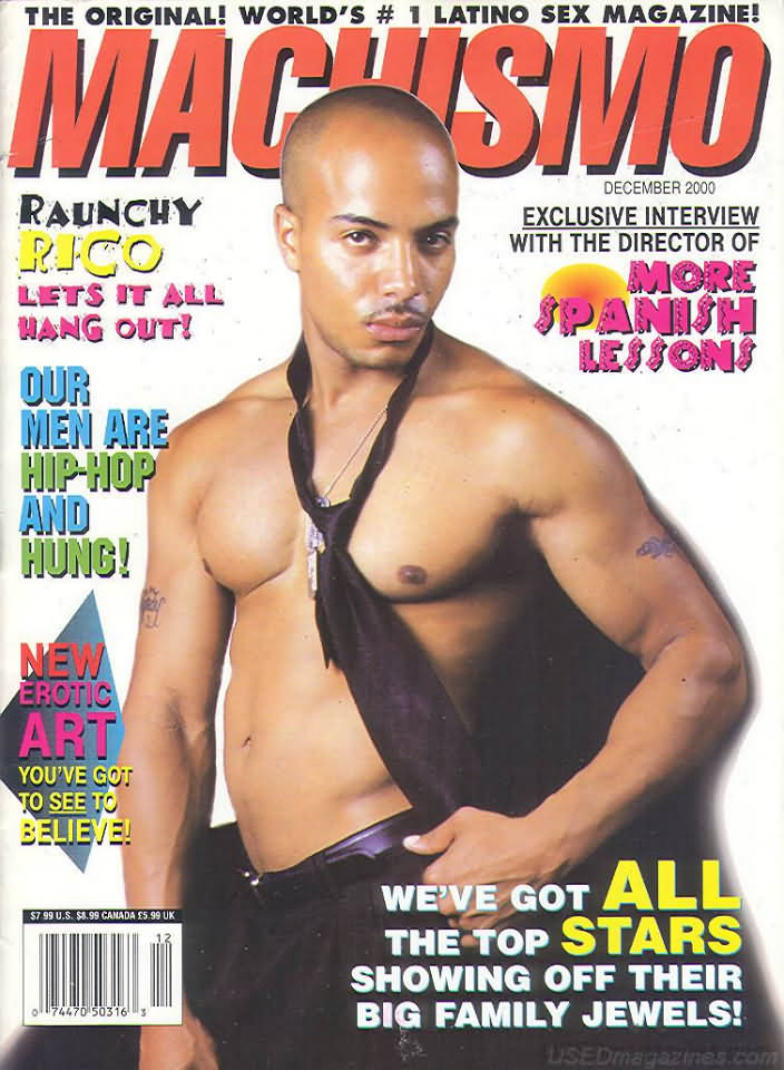 Machismo December 2000 magazine back issue Machismo magizine back copy 