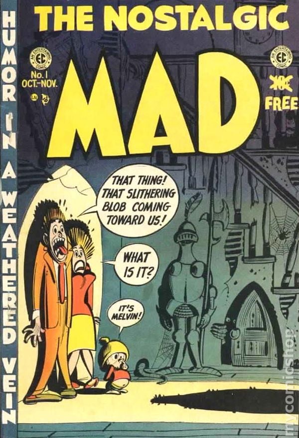 Mad # 1, October/November 1952 magazine back issue Mad magizine back copy 