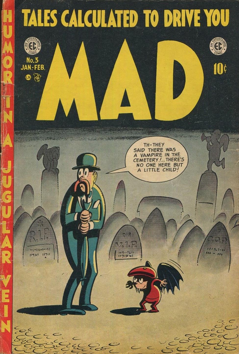 Mad # 3 magazine back issue Mad magizine back copy 
